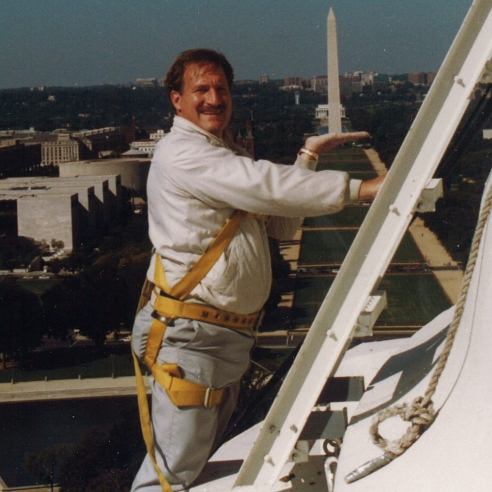 Art Sanders working on The Capital Dome project