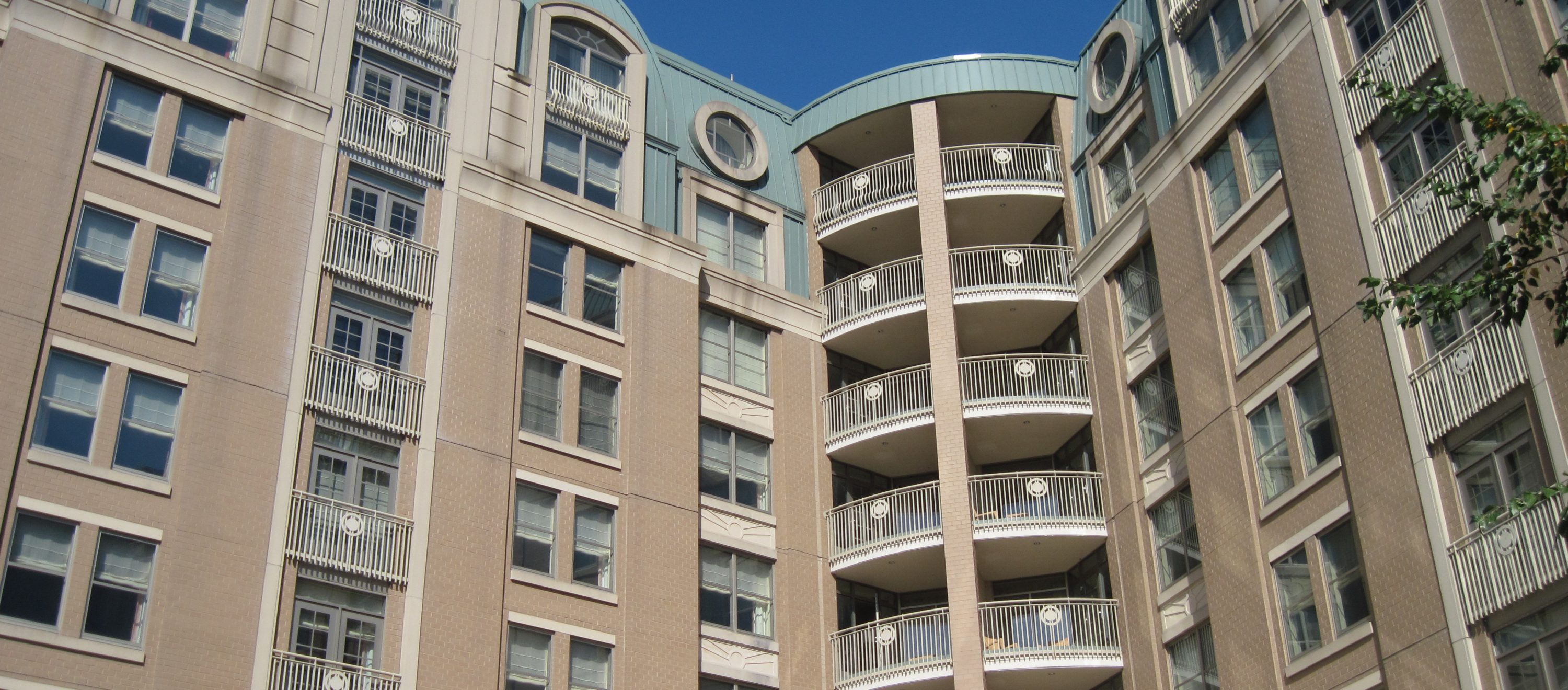 Facade of the Mandarin Oriental Hotel in Washington DC