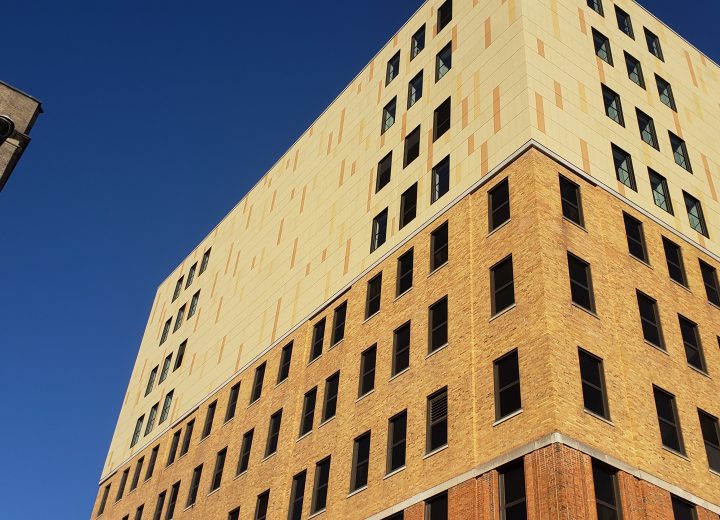 Facade of a commercial building
