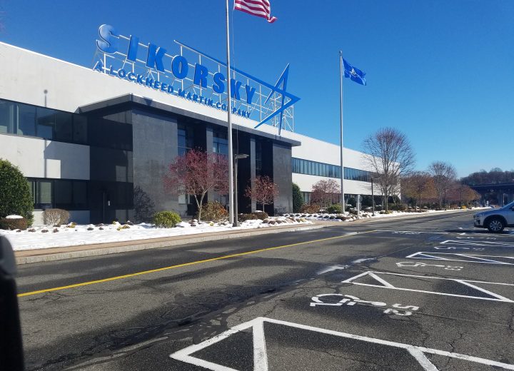 Entrance to Sikorsky Aircraft facility in Connecticut