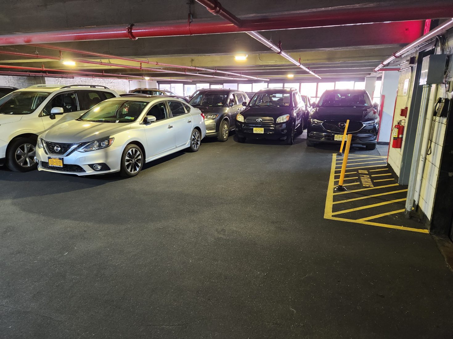 Cars in a parking garage