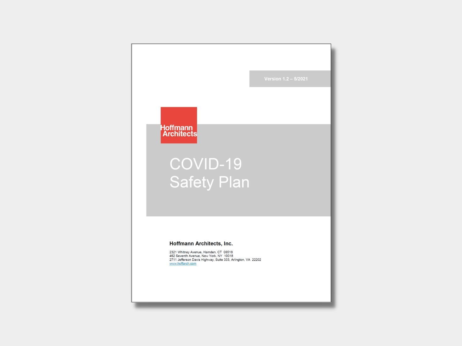 COVID safety plan cover