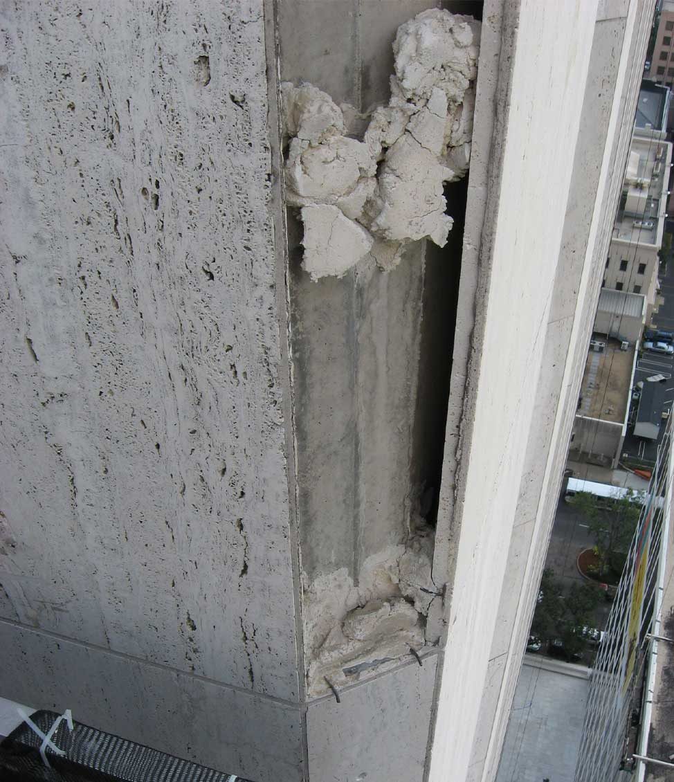 Destroyed cement