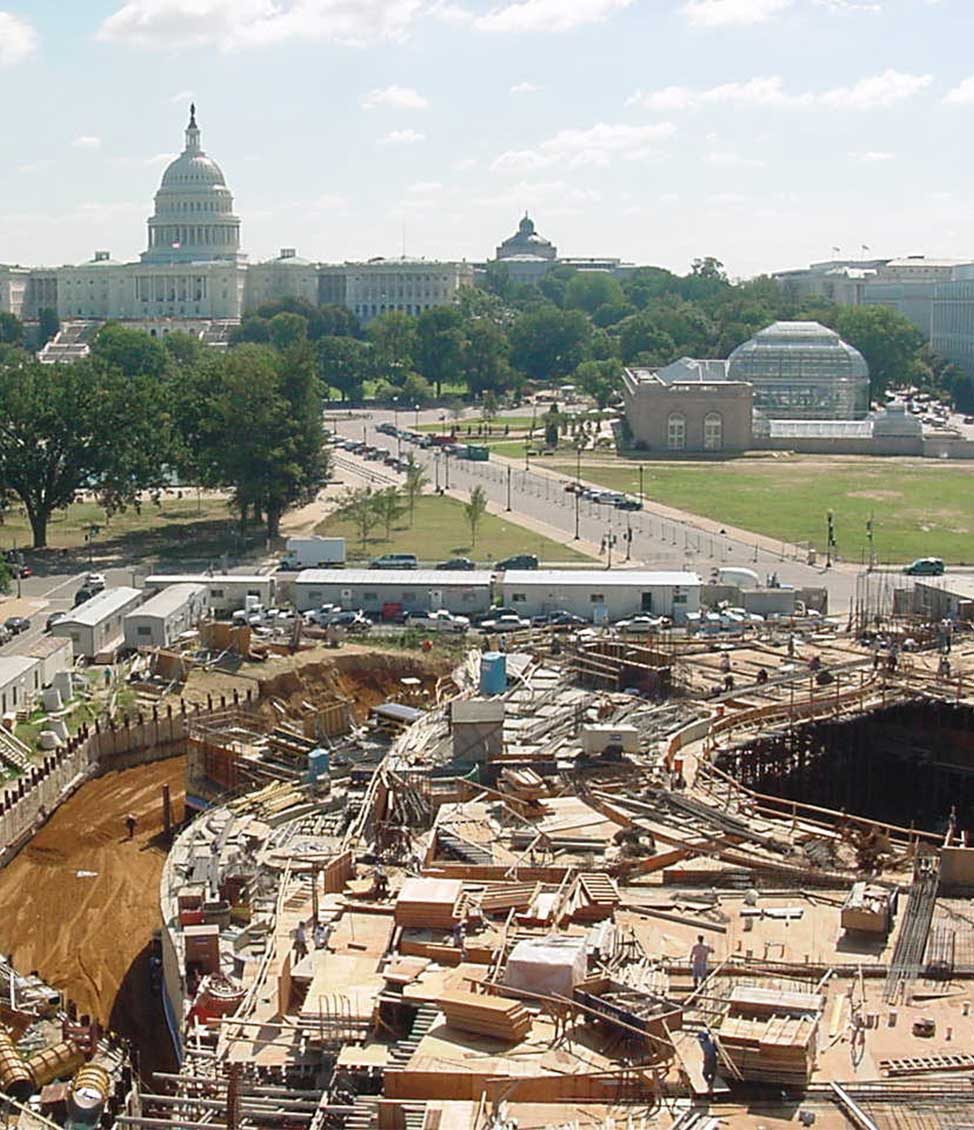 Construction site for the Smithsonian