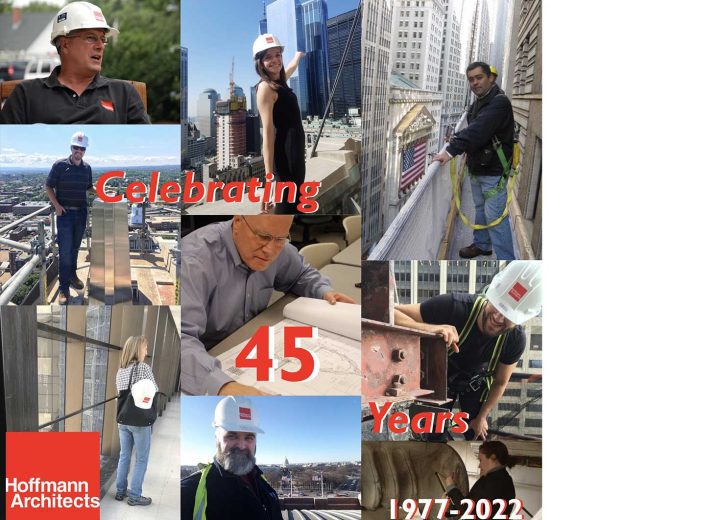 Collage of Hoffmann employees on site