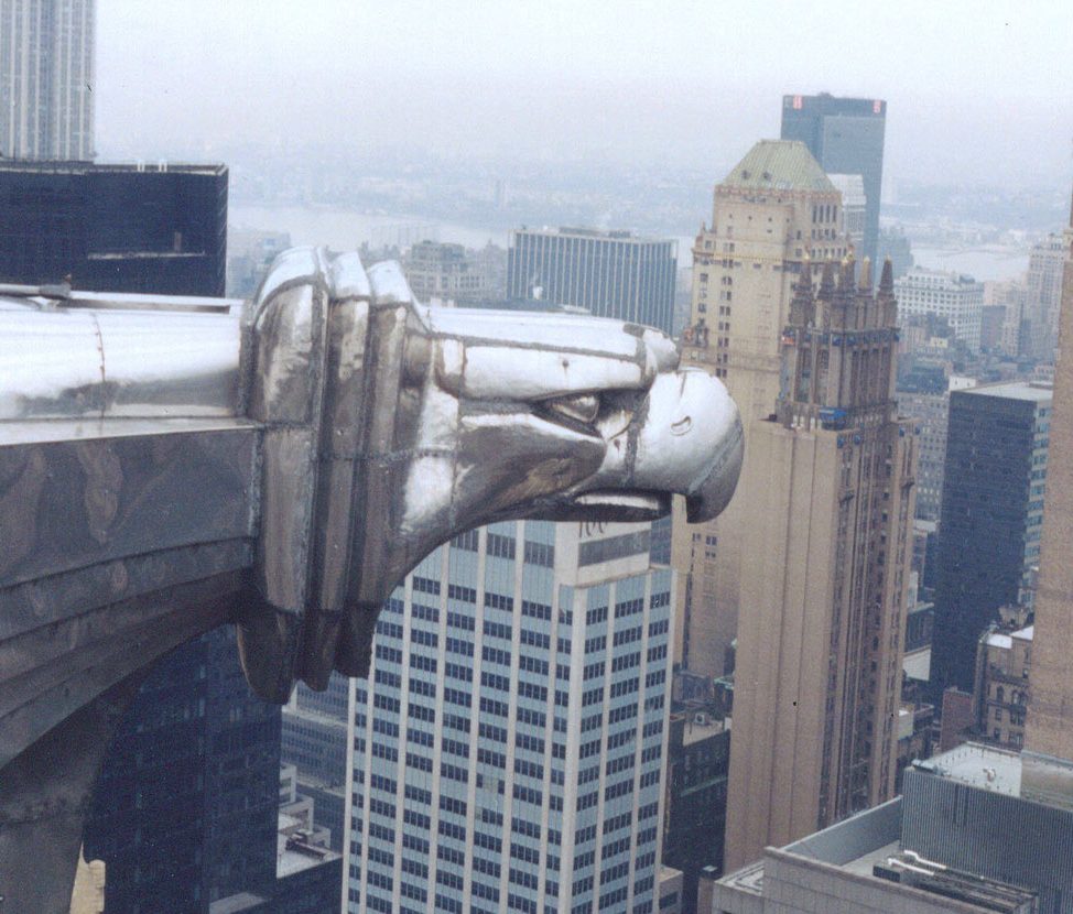 Steel eagle on the Chrysler Building