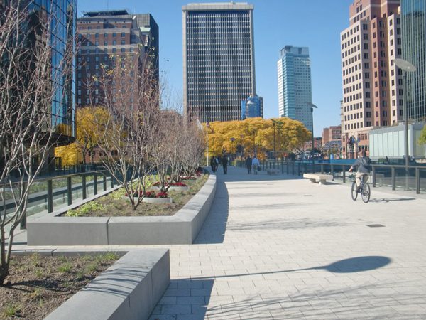 Phoenix Building sidewalk after restoration