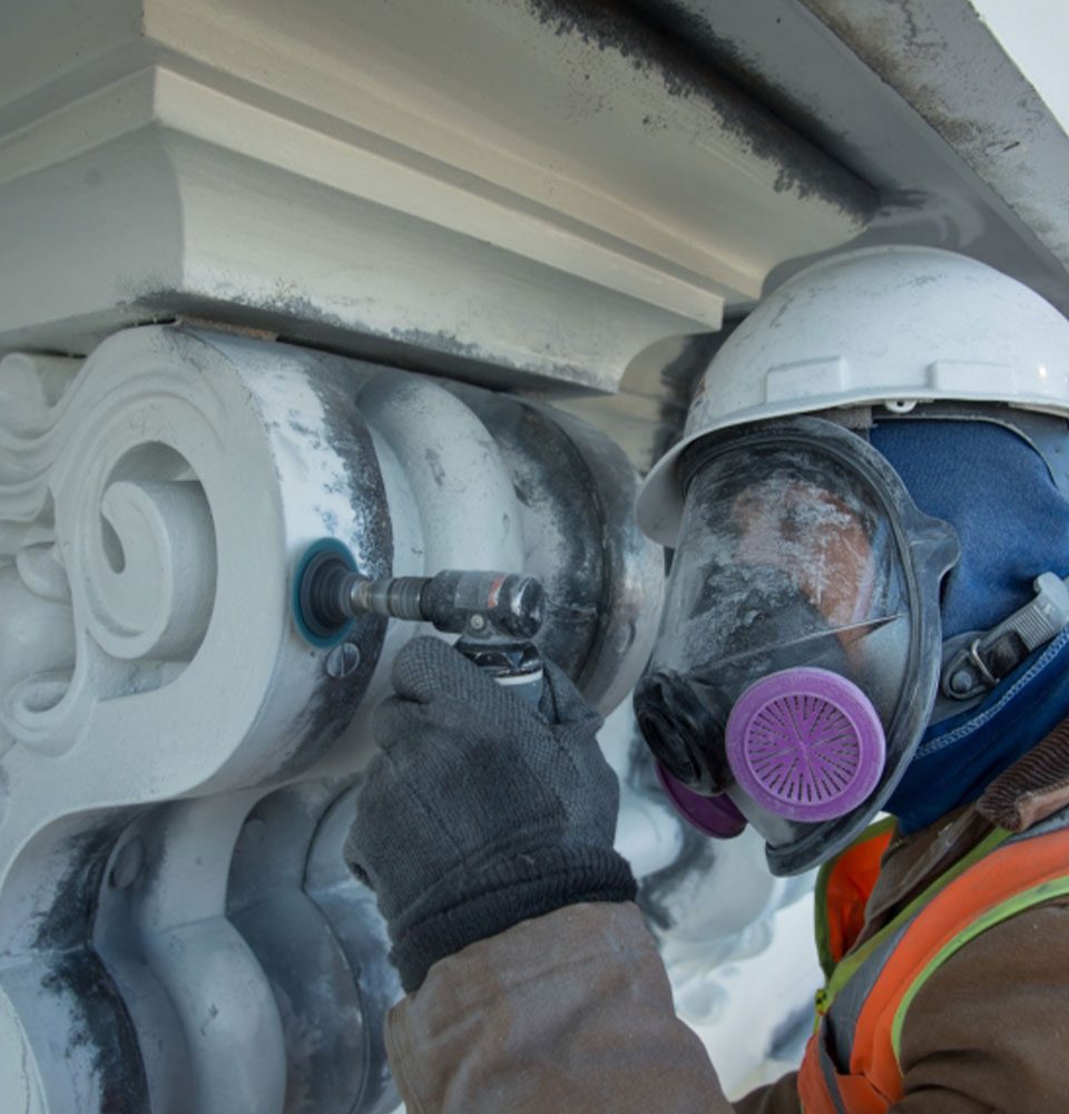 Cast iron at the U.S. Capitol Dome was repaired and restored using both innovative technology and historical tradecrafts.