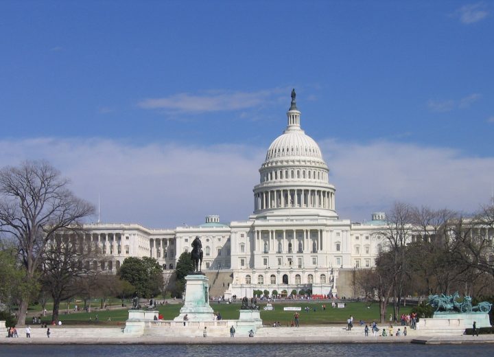 United States Capitol in Washington DC, courtesy Andrew Bossi, Wikimedia Commons