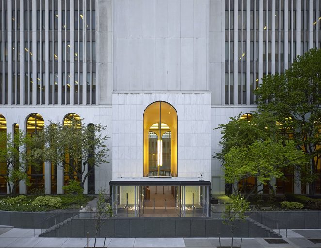Award-winning entrance pavilion at M&T Bank's One M&T Plaza headquarters building