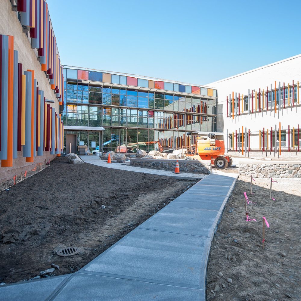 Sandy Hook School under construction