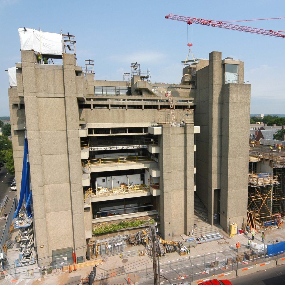 Yale Rudolph Hall and Loria Center construction