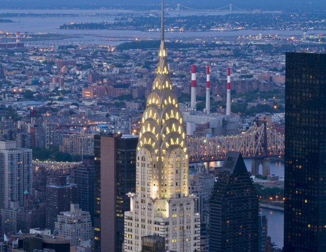 The Chrysler building in NYC