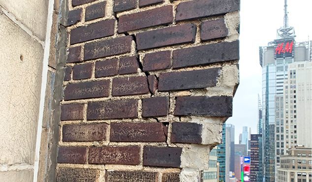 deferred maintenance on brick wall