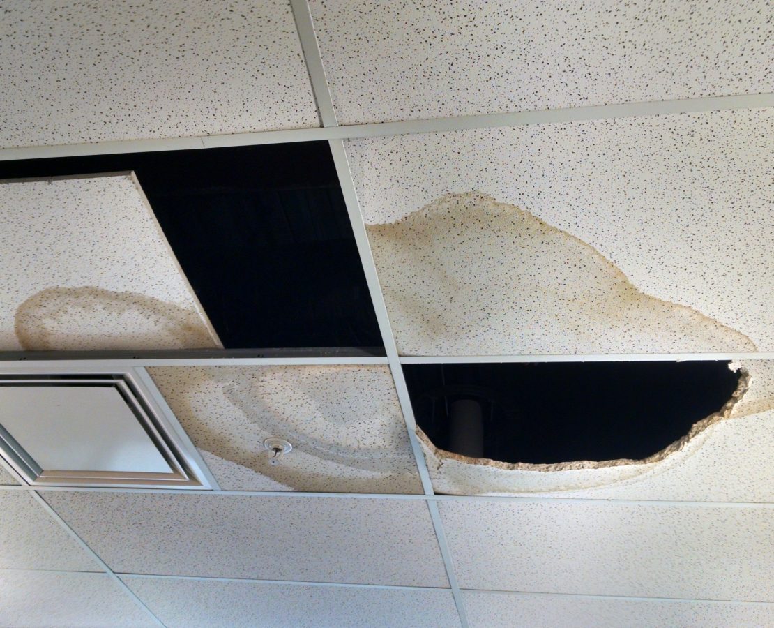 Ceiling leak