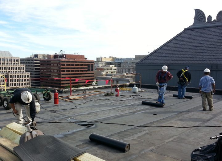 Installation of a replacement modified bitumen roof (MBR)